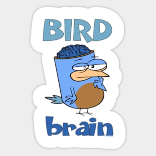 Birdbrain Design for Bird Lovers Sticker